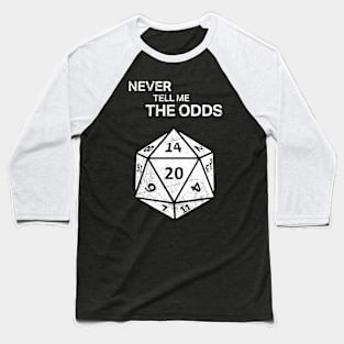 Funny Roleplaying Game D20 Quote Baseball T-Shirt